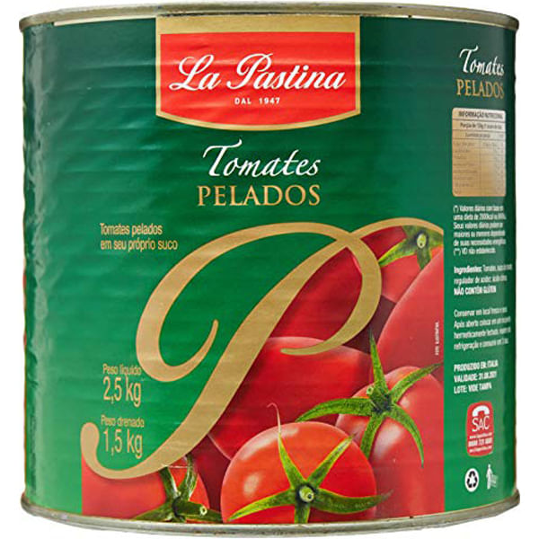TOMATE PELADO POMODORI LA PASTINA 2,5KG