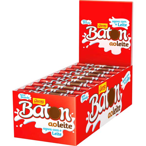 CHOC GAROTO BATON 30UN AO LEITE