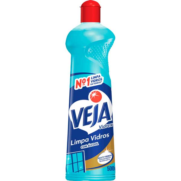 LIMP VIDRO VEJA 500ML SQZ C/ALC