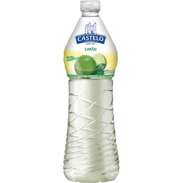 VINAGRE CASTELO ALCOOL C/LIMAO  750ML