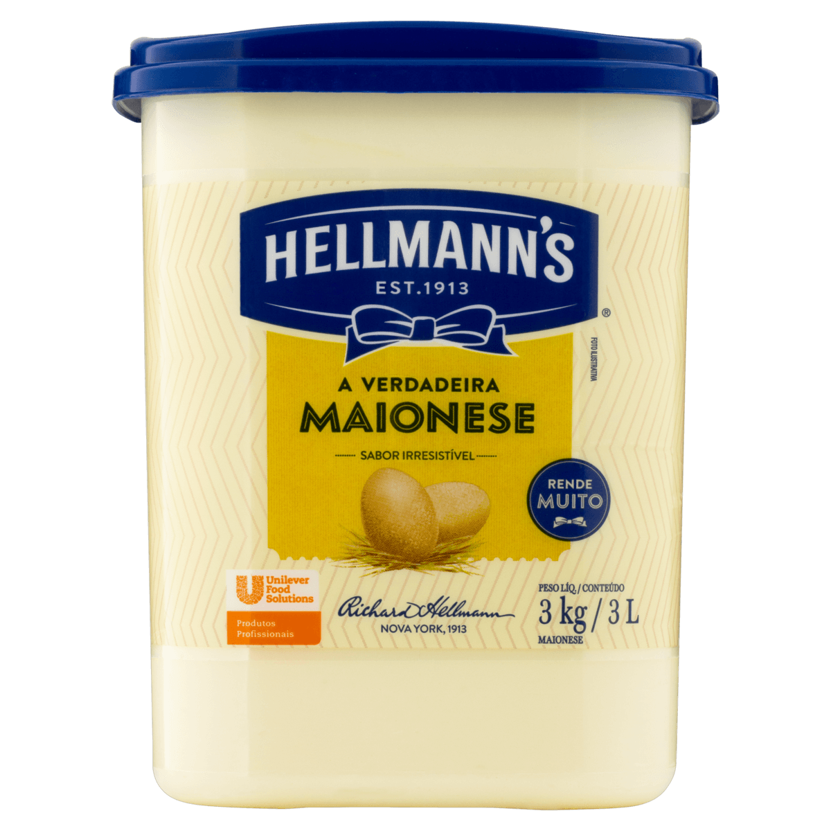 MAIONESE HELLMANNS BALDE  TRAD 03KG