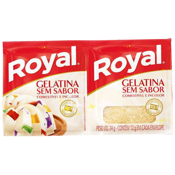 GELATINA ROYAL 24G S/SABOR