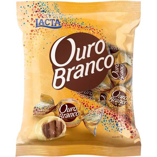 BOMBOM LACTA OURO BRANCO 1KG