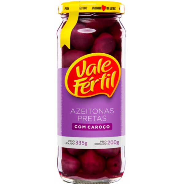 AZEITONA VALE FERTIL PRETA 200G