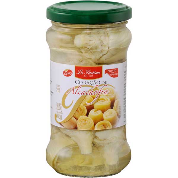 CORAÇÃO DE ALCACHOFRA EM CONSERVA LA PASTINA LATA 190G