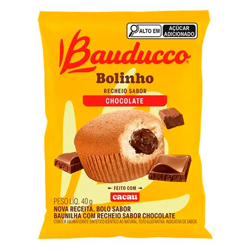 BOLINHO BAUDUCCO 40G RECH CHOCOLATE