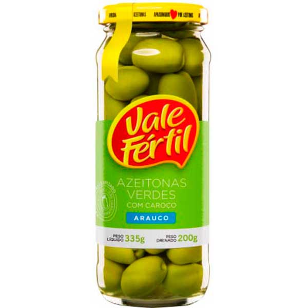 AZEITONA VALE FERTIL VERDE C/C 200G