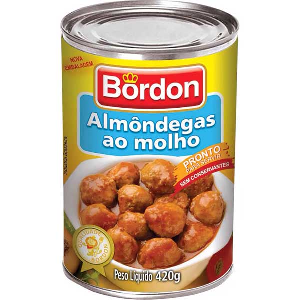 ALMONDEGA BORDON 420G MOLHO