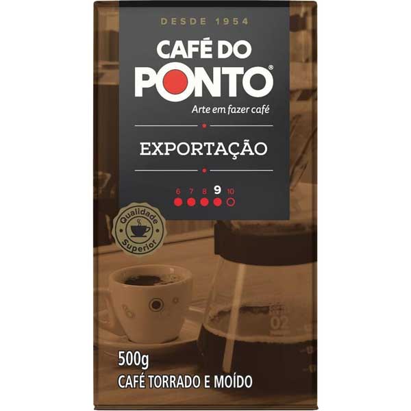 CAFÉ TORRADO E MOÍDO A VÁCUO EXPORTAÇÃO CAFÉ DO PONTO PACOTE 500G