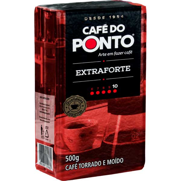 CAFÉ TORRADO E MOÍDO A VÁCUO EXTRAFORTE CAFÉ DO PONTO PACOTE 500G