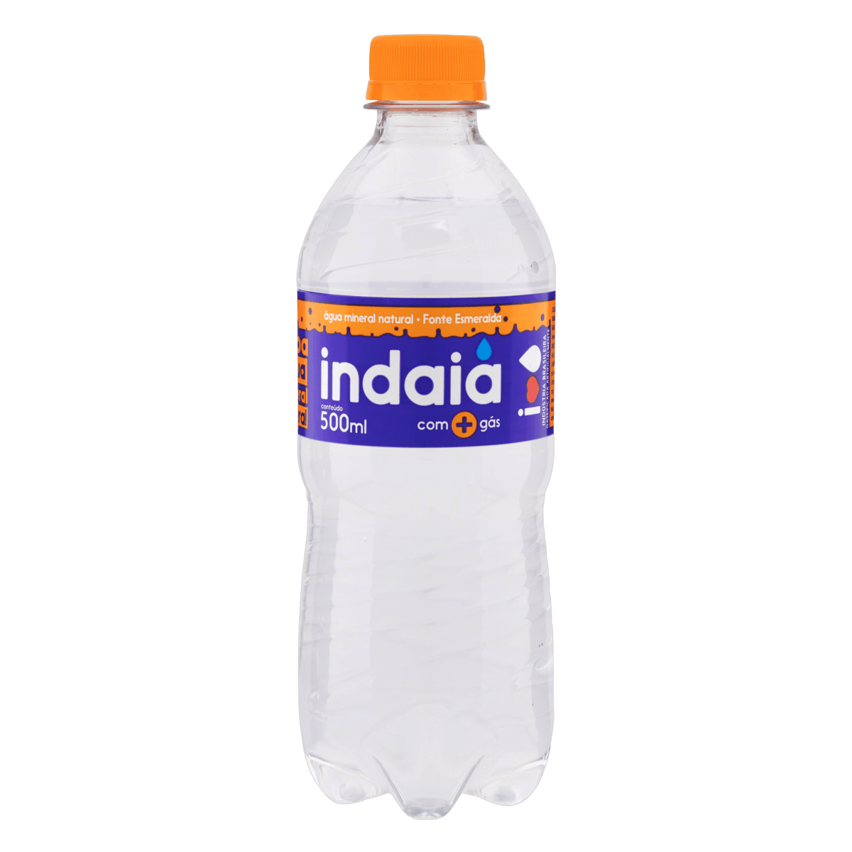ÁGUA MINERAL NATURAL COM GÁS INDAIÁ GARRAFA 500ML