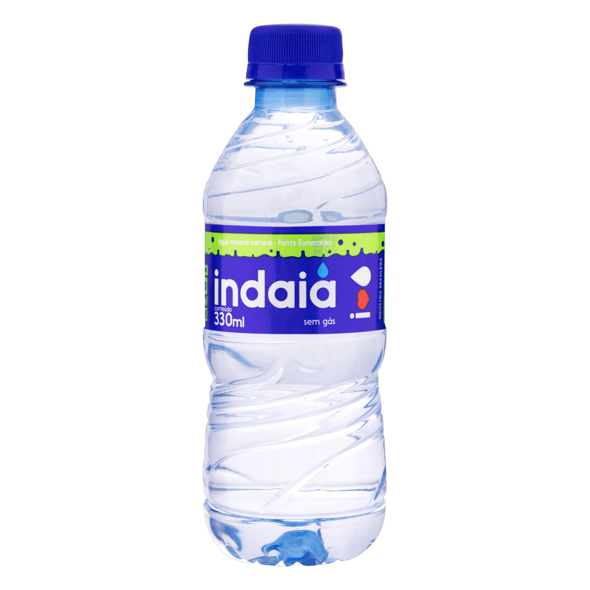 ÁGUA MINERAL NATURAL SEM GÁS INDAIÁ GARRAFA 330ML
