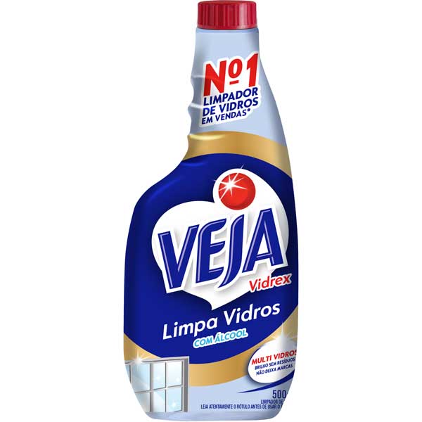 LIMP VIDRO VEJA 500ML RECARGA TRAD