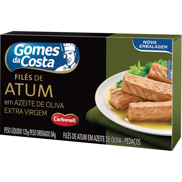FILÉS DE ATUM GOMES DA COSTA AZEITE OLIVA 125G