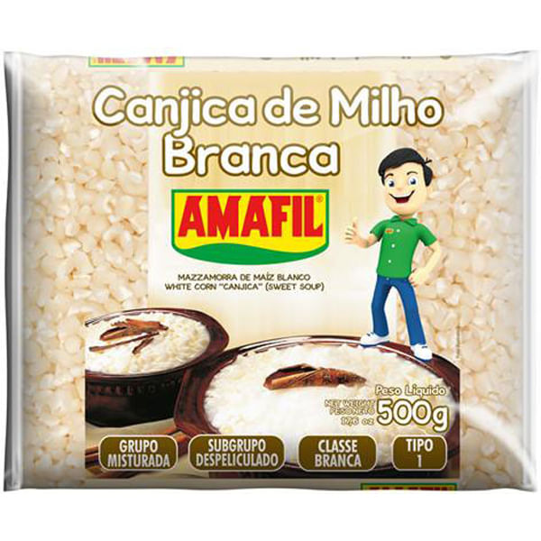 MILHO P/CANJICA AMAFIL BRANCA 500GR