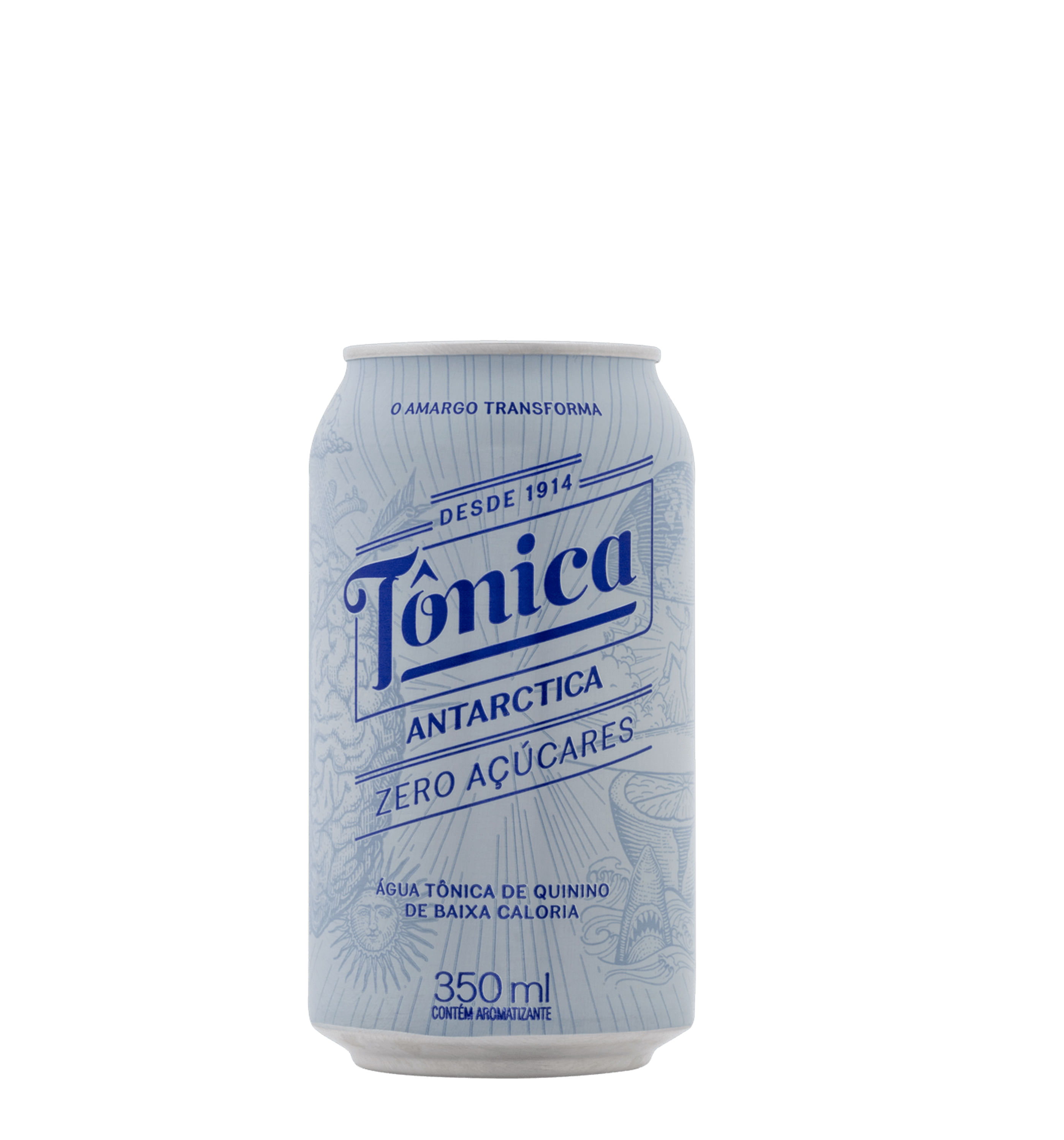 ÁGUA TÔNICA ZERO AÇÚCAR ANTARCTICA LATA 350ML