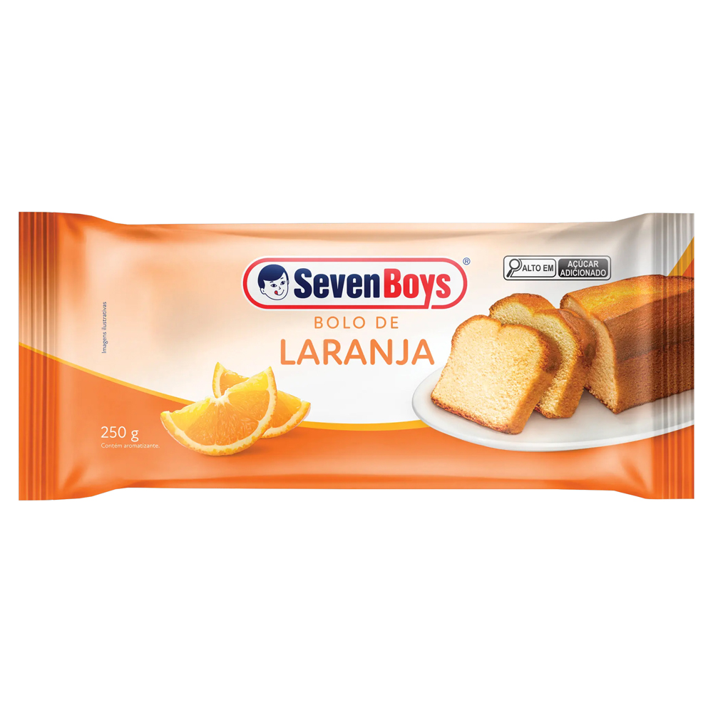 BOLO SEVENBOYS 250G LARANJA