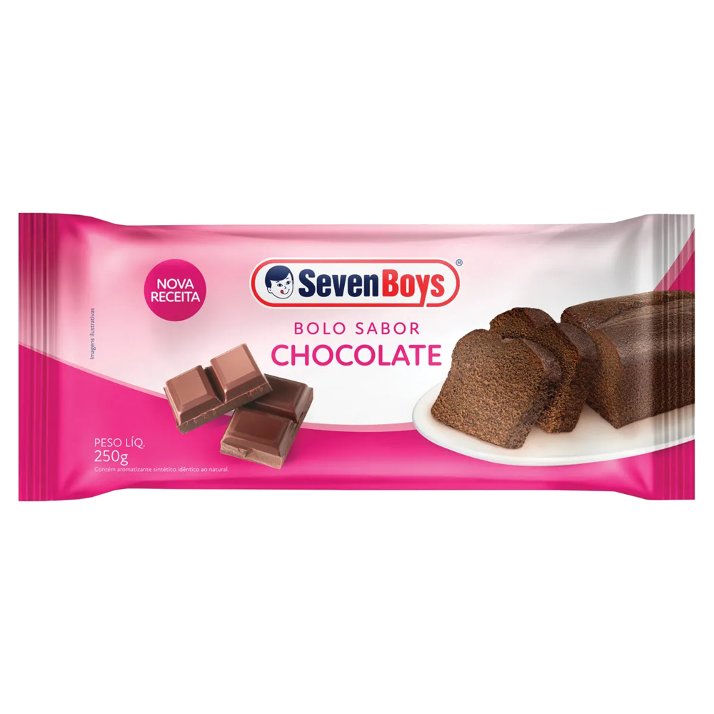 BOLO CHOCOLATE SEVEN BOYS PACOTE 250G