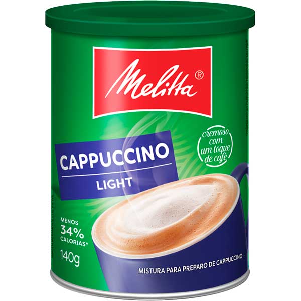 CAPPUCCINO SOLÚVEL MELITTA LATA 140G