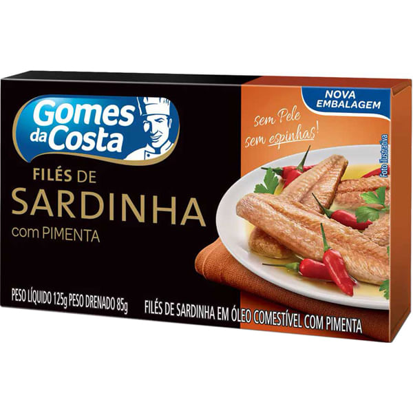 FILE SARDINHA GOMES DA COSTA C/PIMEN125G