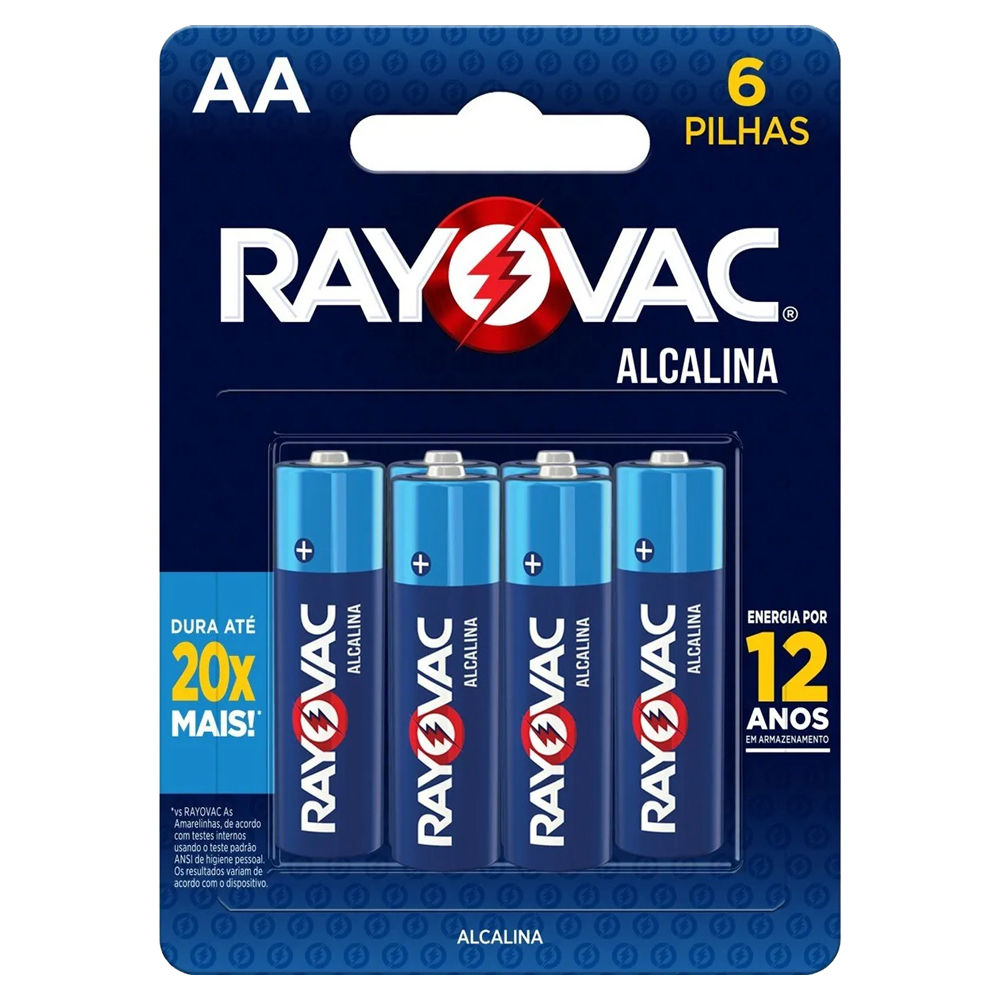 PILHA RAYOVAC ALC SM AA PROM  L6P5