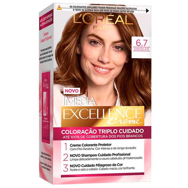 TINT LOREAL EXCEL CHOC PURO 6 7