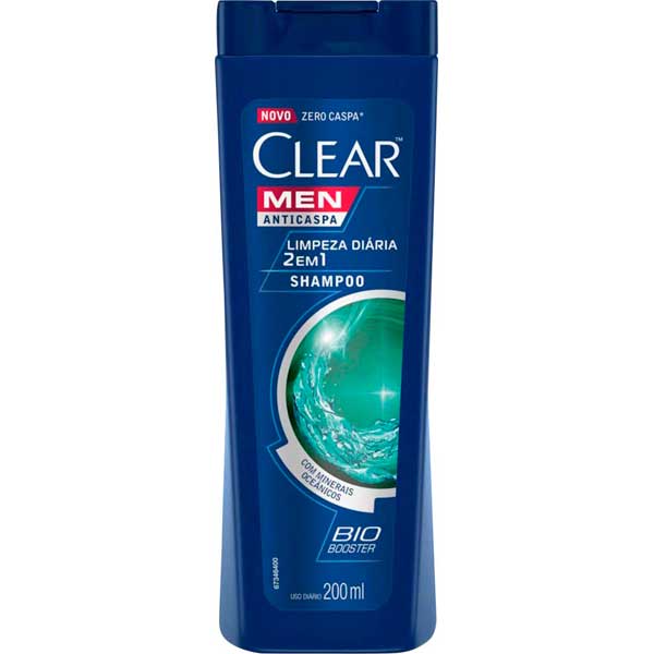 SH CLEAR 200ML MEN LIMPEZA DIA 2 EM 1