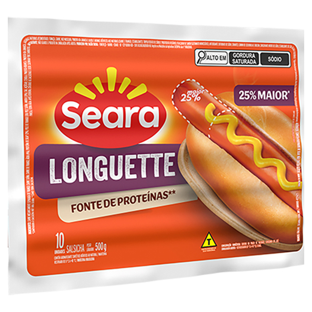 SALSICHA SEARA LONGUETE 500GR
