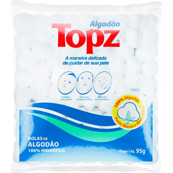 ALGODÃO TOPZ BOLA 95G