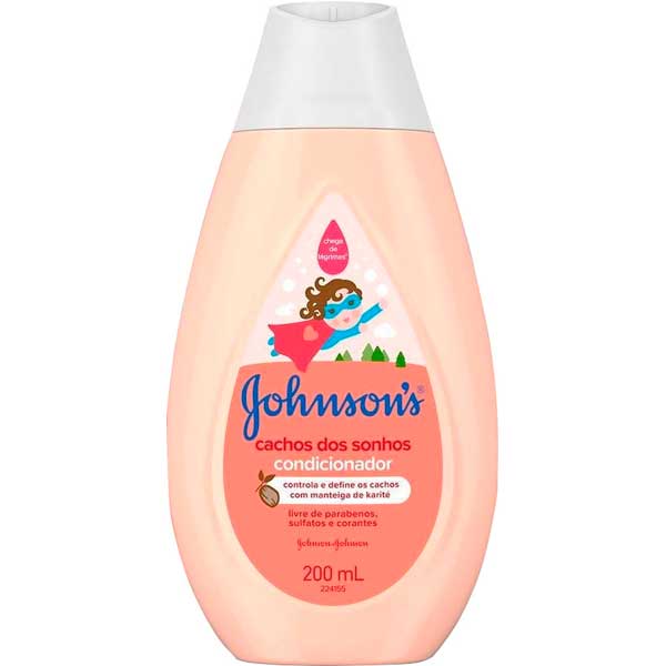 CONDICIONADOR JOHNSONS KIDS CACHOS DOS SONHOS FRASCO 200ML