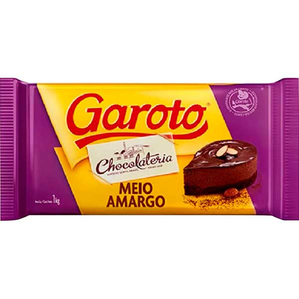COBER GAROTO 1KG MEIO AMARGO