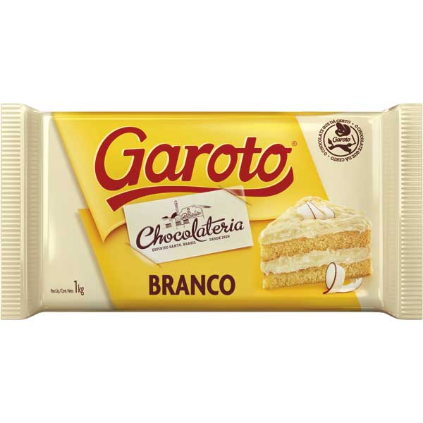 COBER GAROTO 1KG BRANCO