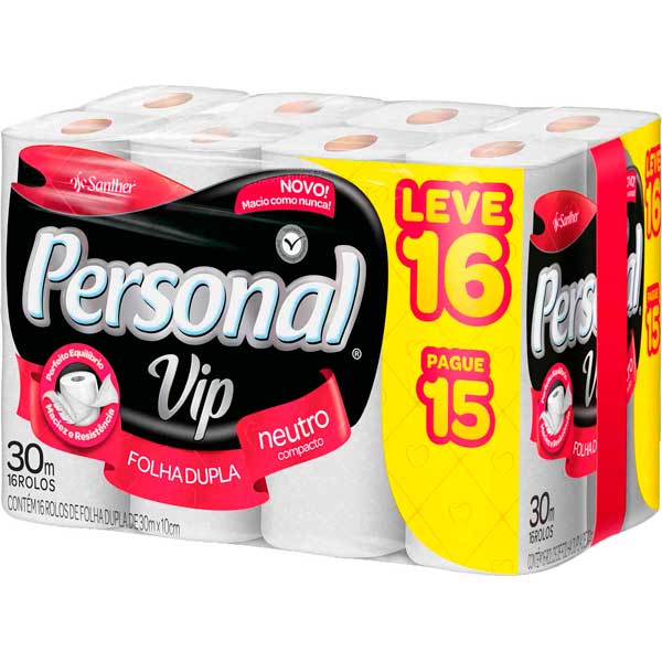 PAPEL HIG PERSONAL FD VIP NEUTRO L16P15