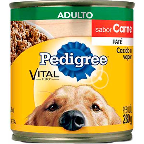 RACAO PEDIGREE CARNE LATA 280GR