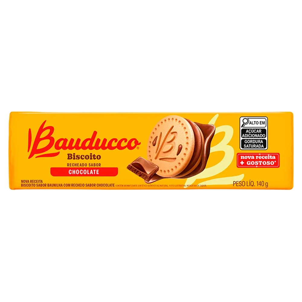 BISC BAUDUCCO RECH 140G CHOCOLATE