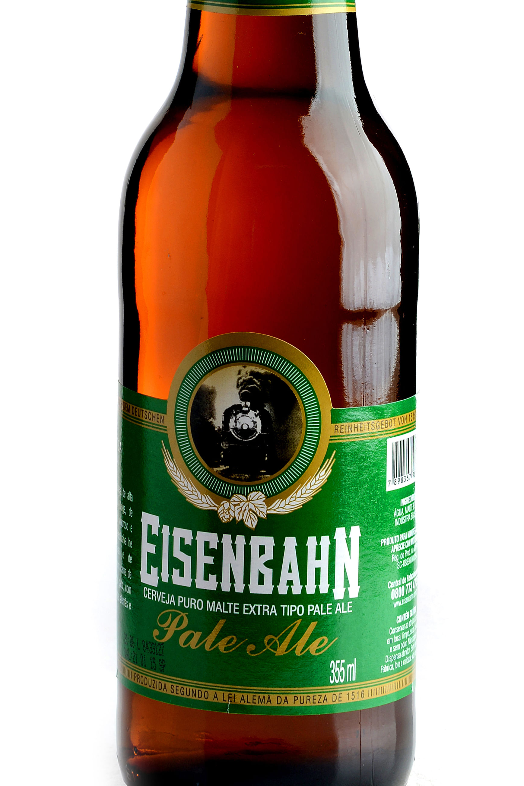 CERVEJA PALE ALE PURO MALTE EISENBAHN GARRAFA 355ML