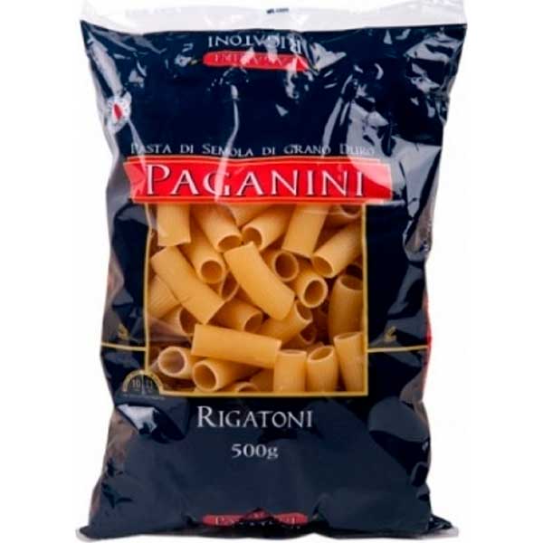 MACARRÃO GRAN DURO RIGATONI PAGANINI 500G