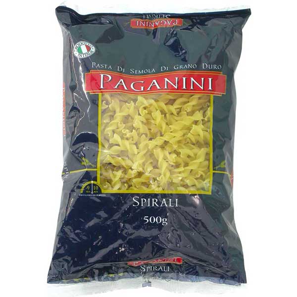 MACARRÃO PAGANINI GRANO DURO FUSILLI 500G