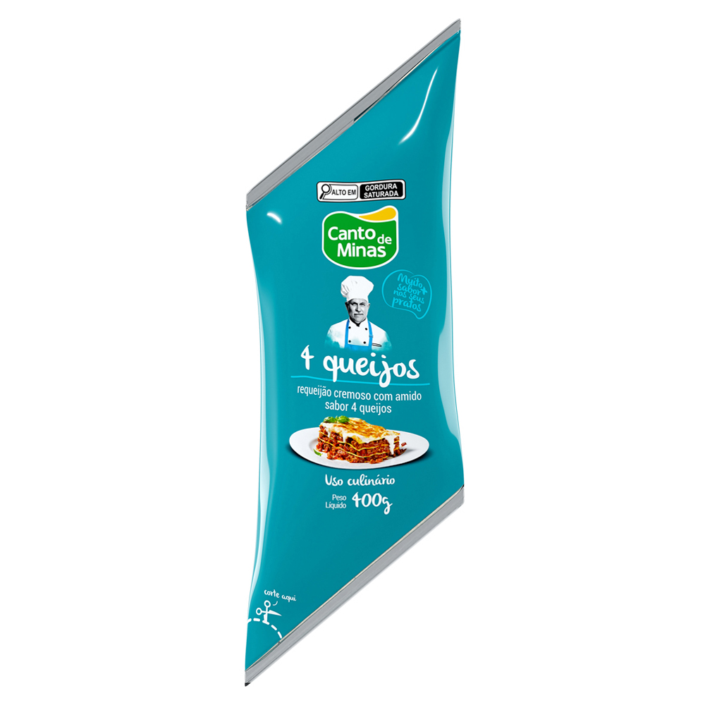 REQUEIJAO CANTO MINAS 400G 4 QUEIJOS