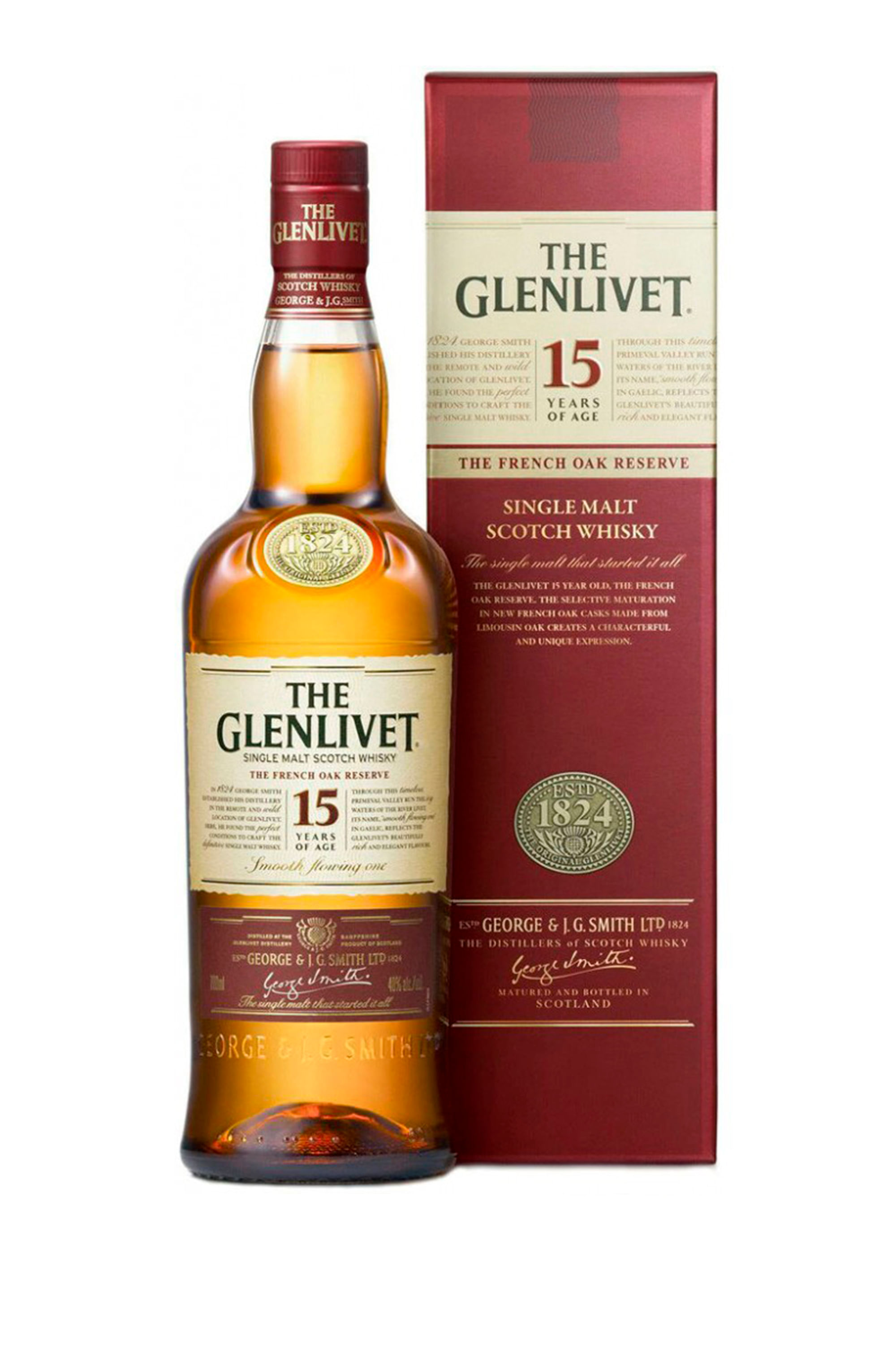 Whisky The Glenlivet Single Malt 15 Anos 750ml