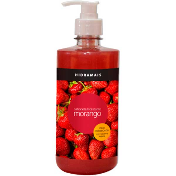 SABONETE LÍQUIDO HIDRAMAIS MORANGO FRASCO 500ML