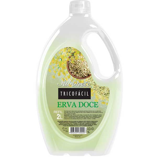 SABONETE LIQUIDO TRICOFÁCIL 2L REFIL ERVA DOCE