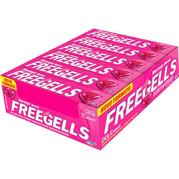 DROPS FREEGELLS MORANGO 12UN