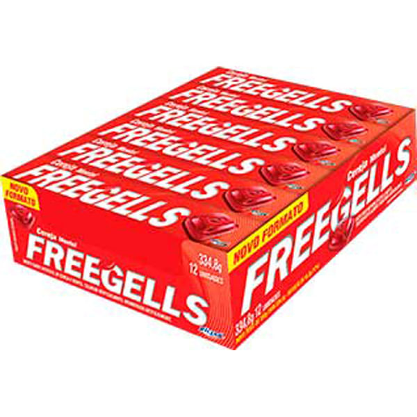 DROPS FREEGELLS CEREJA 12UN