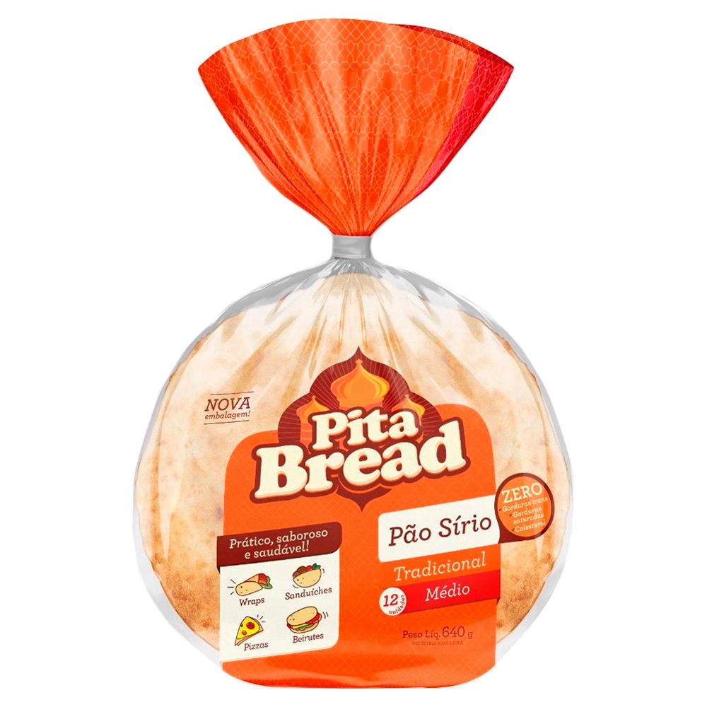 PAO PITA BREAD 640G SIRIO MEDIO
