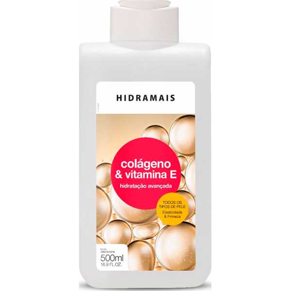 LOÇÃO HIDRATANTE COLÁGENO ULTRA E VITAMINA E HIDRAMAIS FRASCO 500ML