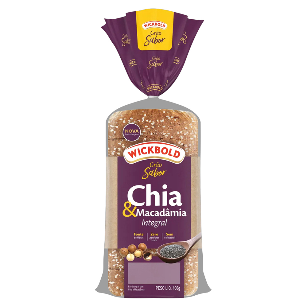 PAO WICKBOLD GRAO SABOR 350G CHIA MACAD