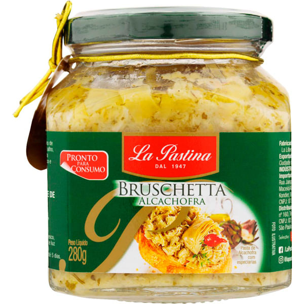 BRUSCHETA LA PASTINA ALCACHOFRA 280GR