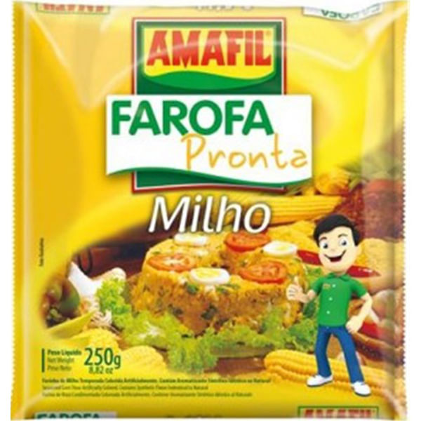 FAROFA PRONTA DE MILHO AMAFIL 250GR