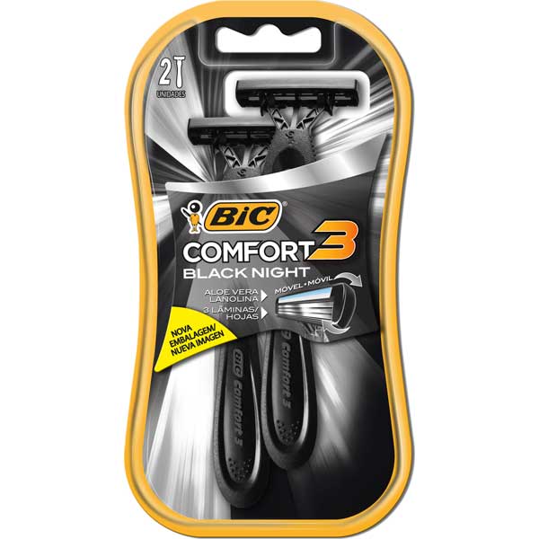 AP DE BARB BIC COMFORT 3 2UN BLACK